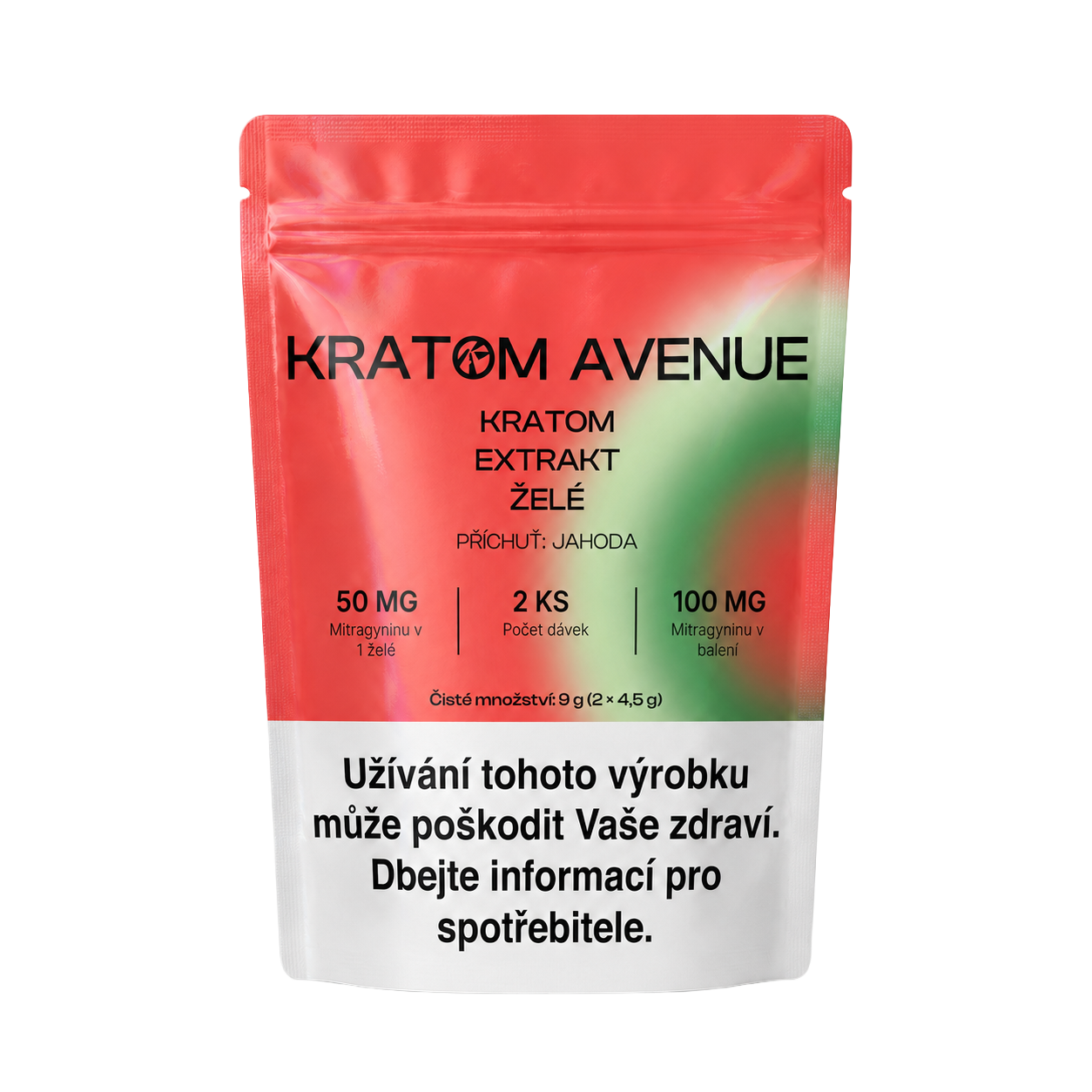 Kratom Avenue — Kratom extrakt želé 2 ks — Jahoda